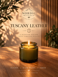 Tuscany Leather – Handmade Beeswax Scented Candle