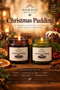 Christmas Pudding - Natural wax Candle